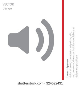 Volume high icon. vector design.