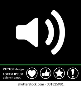 Volume high icon. vector design.