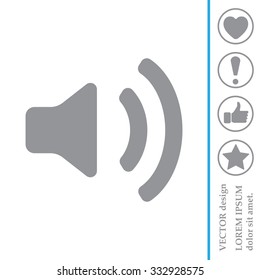 Volume high icon. vector design.