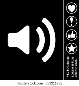 Volume high icon. vector design.