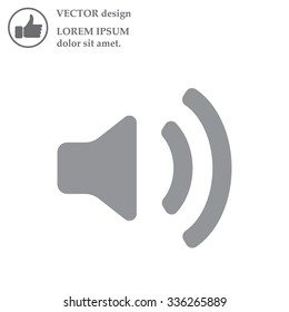 Volume high icon. vector design.