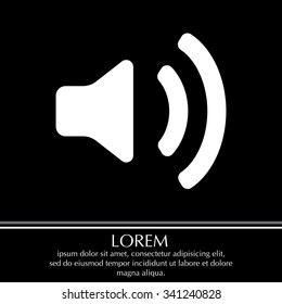 Volume high icon. vector design.