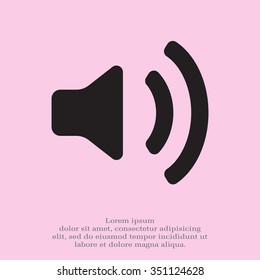 Volume high icon. vector design.