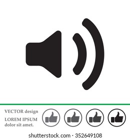 Volume high icon. vector design.