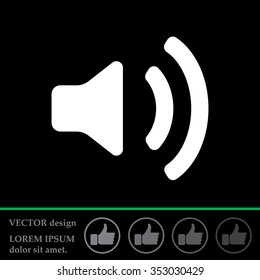 Volume high icon. vector design.