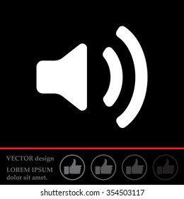 Volume high icon. vector design.