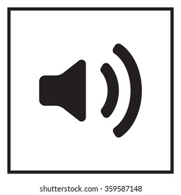 Volume high icon. vector design.