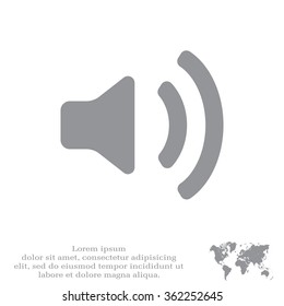 Volume high icon. vector design.