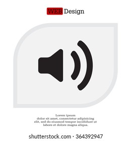 Volume high icon. vector design.