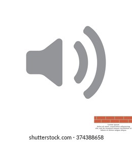Volume high icon. vector design.