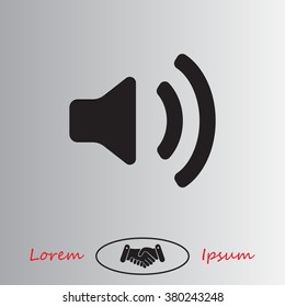 Volume high icon. vector design.
