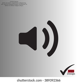 Volume high icon. vector design.