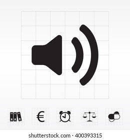 Volume high icon. vector design.