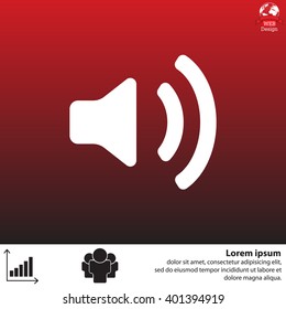 Volume high icon. vector design.