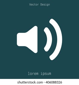 Volume high icon. vector design.