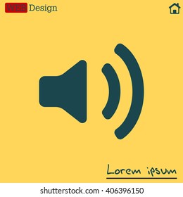 Volume high icon. vector design.