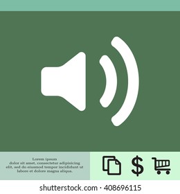 Volume high icon. vector design.