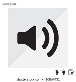 Volume high icon. vector design.