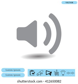 Volume high icon. vector design.