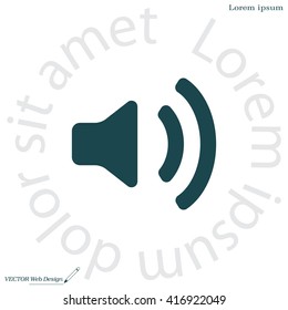 Volume high icon. vector design.