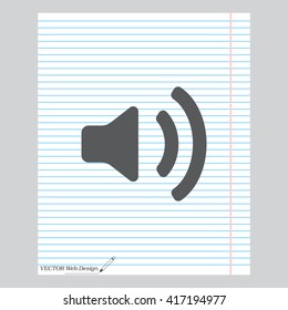 Volume high icon. vector design.