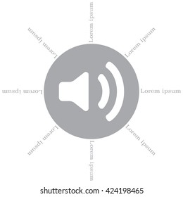 Volume high icon. vector design.