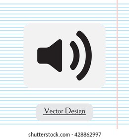 Volume high icon. vector design.