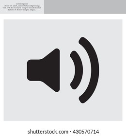 Volume high icon. vector design.