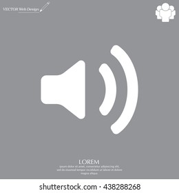 Volume high icon. vector design.