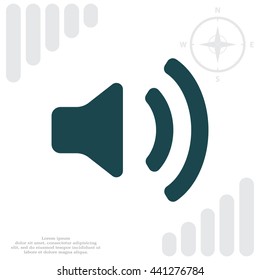Volume high icon. vector design.