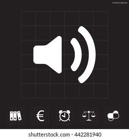 Volume high icon. vector design.