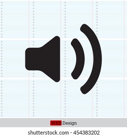 Volume high icon. vector design.