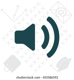Volume high icon. vector design.