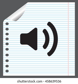 Volume high icon. vector design.