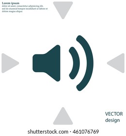 Volume high icon. vector design.