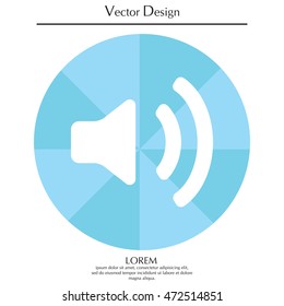 Volume high icon. vector design.