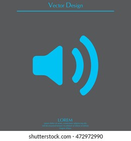 Volume high icon. vector design.