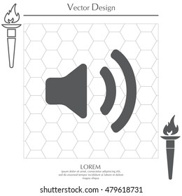 Volume high icon. vector design.