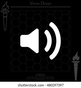 Volume high icon. vector design.