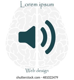 Volume high icon. vector design.