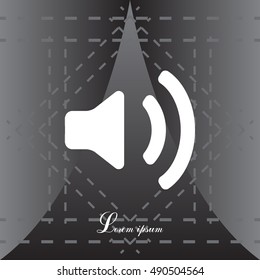 Volume high icon. vector design.
