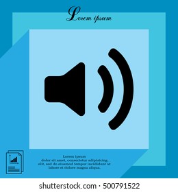 Volume high icon. vector design.