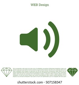 Volume high icon. vector design.