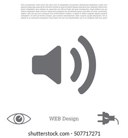 Volume high icon. vector design.