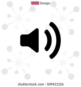 Volume high icon. vector design.
