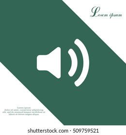 Volume high icon. vector design.