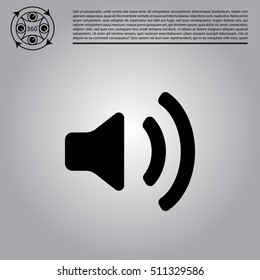 Volume high icon. vector design.