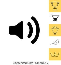 Volume high icon. vector design.