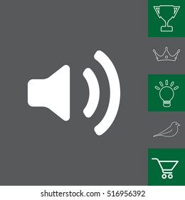 Volume high icon. vector design.