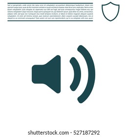 Volume high icon. vector design.